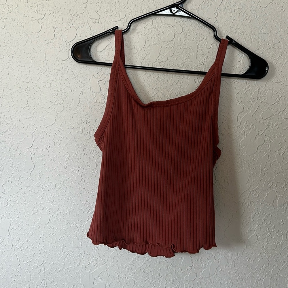 Dusty red tank top